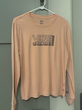 Vans Blush Salmon Long Sleeve Logo Tee